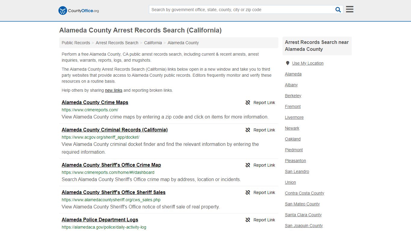 Arrest Records Search - Alameda County, CA (Arrests & Mugshots)